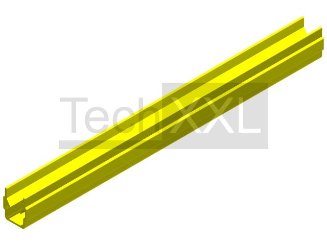 Abdeck- u. Einfassprofil 8 gelb 2000mm kompatibel zu Item 0.0.489.43
