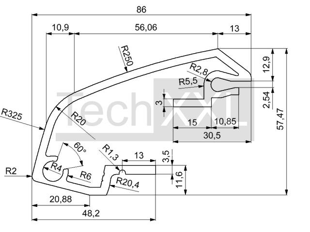 Solarschiene PCharge 03 Eckprofil wie HSOP41