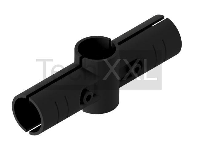 Grundverbinder D28, schwarz, 2-seitig 180°, schwer kompatibel zu Bosch DF-4B-V2